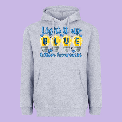 Light It Up Heavyweight Hoodie Designed By Maliassmallbusiness