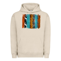 Pigment French Oak Western Leopard Glitter Aztec Cowhide Pattern Brushstroke Urban Hoodie - Bettercallsaul