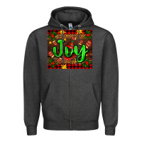 Charcoal Heather joy with gloves for Christmas Zipper Hoodie - AdoDesignShop