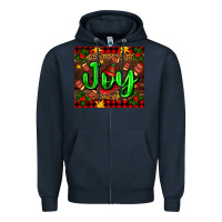 Navy joy with gloves for Christmas Zipper Hoodie - AdoDesignShop