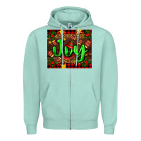 Seafoam joy with gloves for Christmas Zipper Hoodie - AdoDesignShop