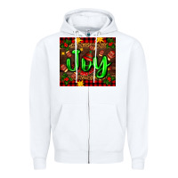 White joy with gloves for Christmas Zipper Hoodie - AdoDesignShop