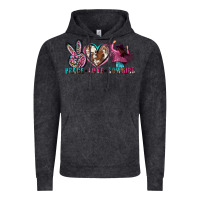 Vintage Black peace love cowgirl Vintage Hoodie - Zillion Design Studio