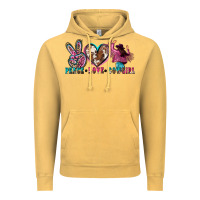 Vintage Mustard peace love cowgirl Vintage Hoodie - Zillion Design Studio