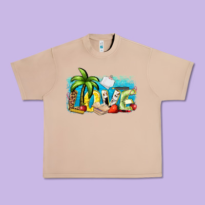 Love Summer Teacher Urban Heavy Tee Designed By Zillion Design Studio