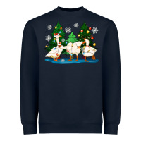 Navy christmas duck Heavyweight Sweatshirt - Zillion Design Studio