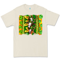 Bone st patricks cow and coin wıth clovers and leopard brushstrokes Premium Tee - Artiststas