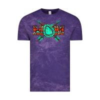 Cloud Purple aztec mom Vintage Tee - Zillion Design Studio