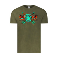 Vintage Olive aztec mom Vintage Tee - Zillion Design Studio