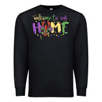 Black welcome to our home Premium Sweatshirt - MaliasSmallBusiness
