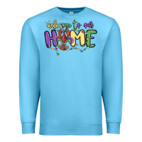 Ocean Blue welcome to our home Premium Sweatshirt - MaliasSmallBusiness