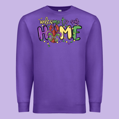 Welcome To Our Home Premium Sweatshirt Designed By Maliassmallbusiness