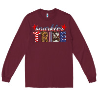 Burgundy sparkler tribe Long Sleeve Tee - HRA Design Shop