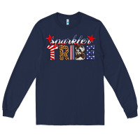 Navy sparkler tribe Long Sleeve Tee - HRA Design Shop