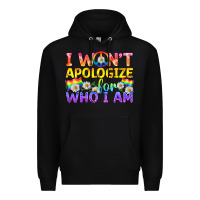 Black LGBTQ I Won't Apologize For Who I Am Premium Hoodie - BundleAndBundleShop