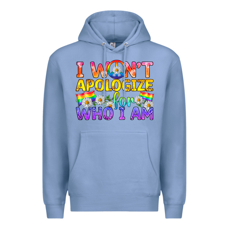 Lgbtq I Won't Apologize For Who I Am Premium Hoodie by BundleAndBundleShop | Teevron