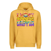 Mustard LGBTQ I Won't Apologize For Who I Am Premium Hoodie - BundleAndBundleShop