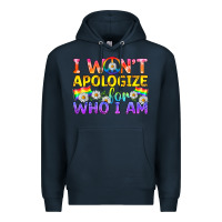 Navy LGBTQ I Won't Apologize For Who I Am Premium Hoodie - BundleAndBundleShop