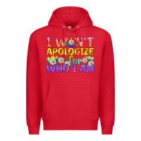 Red LGBTQ I Won't Apologize For Who I Am Premium Hoodie - BundleAndBundleShop