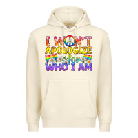 Sandshell LGBTQ I Won't Apologize For Who I Am Premium Hoodie - BundleAndBundleShop
