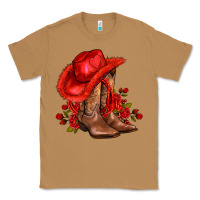 Toasted Coconut valentines day cowboy boots red  and roses Classic Tee - AdoDesignShop