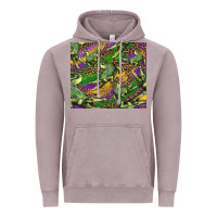 Vintage Zinc mardi gras louisiana crocodile leopard Vintage Hoodie - RanaPortraitStore