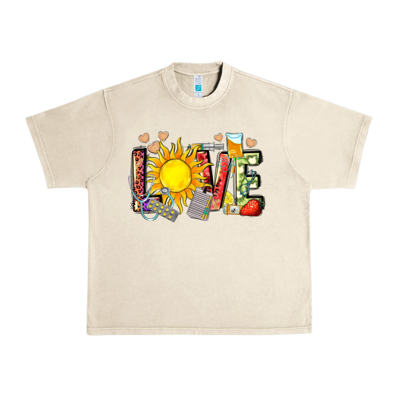 Love Summer Nurse Urban Heavy Tee by Zillion Design Studio | Teevron