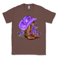 Chestnut purple cowgirl  and roses Classic Tee - AdoDesignShop