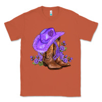 Copper purple cowgirl  and roses Classic Tee - AdoDesignShop