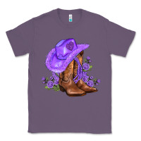 Lavender purple cowgirl  and roses Classic Tee - AdoDesignShop