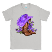 Moon Dust purple cowgirl  and roses Classic Tee - AdoDesignShop