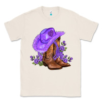 Natural purple cowgirl  and roses Classic Tee - AdoDesignShop