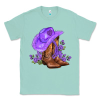 Seafoam purple cowgirl  and roses Classic Tee - AdoDesignShop