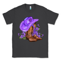 Smoke purple cowgirl  and roses Classic Tee - AdoDesignShop
