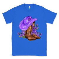 True Royal purple cowgirl  and roses Classic Tee - AdoDesignShop