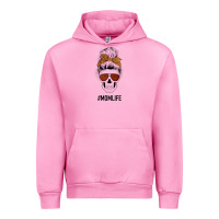 Glitter Western Patterned Mom Skull Urban Hoodie | Teevron