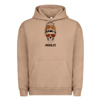 Pigment Burro Glitter Western Patterned Mom Skull Urban Hoodie - Bettercallsaul