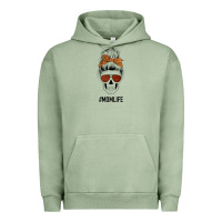 Pigment Oil Green Glitter Western Patterned Mom Skull Urban Hoodie - Bettercallsaul