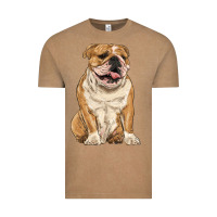 Vintage Coffee english bulldog Vintage Tee - RanaPortraitStore