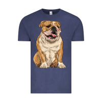 Vintage Denim english bulldog Vintage Tee - RanaPortraitStore