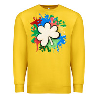 Lemon st patricks day shamrock autism Premium Sweatshirt - MaliasSmallBusiness
