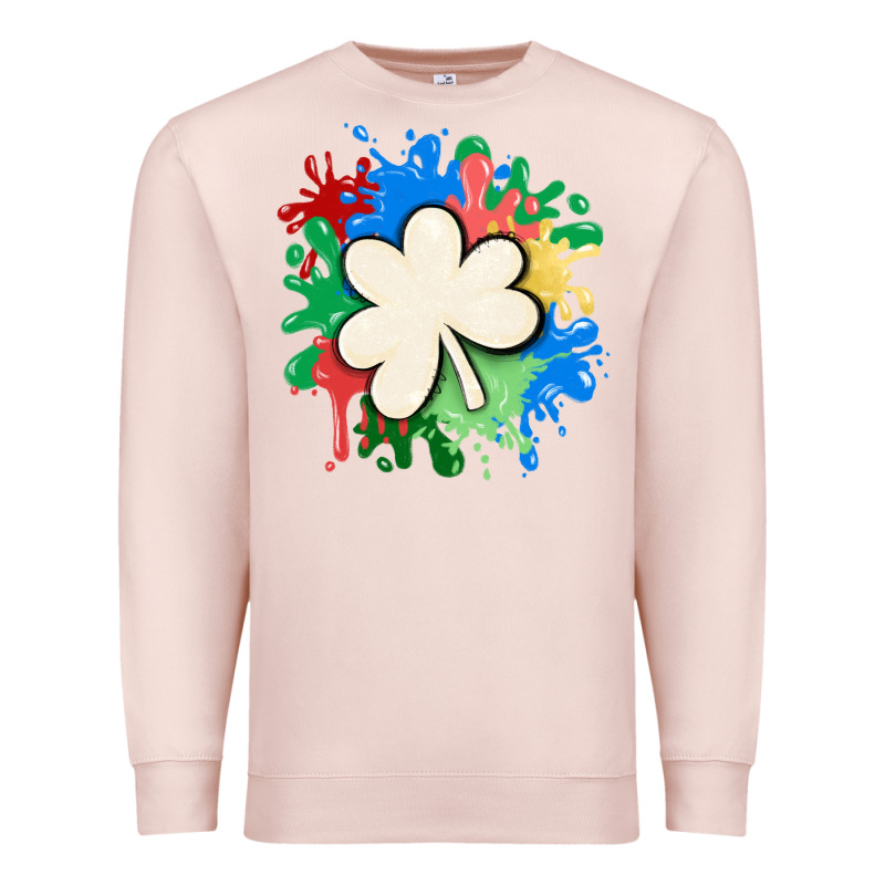 St Patricks Day Shamrock Autism Premium Sweatshirt by MaliasSmallBusiness | Teevron
