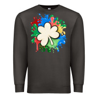 Smoke st patricks day shamrock autism Premium Sweatshirt - MaliasSmallBusiness