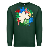 Sports Green st patricks day shamrock autism Premium Sweatshirt - MaliasSmallBusiness