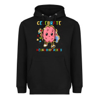 Black celebrate neurodiversity Heavyweight Hoodie - MaliasSmallBusiness