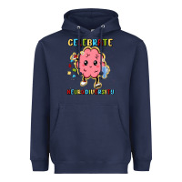 Navy celebrate neurodiversity Heavyweight Hoodie - MaliasSmallBusiness