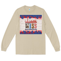 Mushroom 4th of july little miss America Long Sleeve Tee - HRA Design Shop