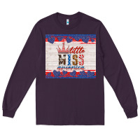Plum 4th of july little miss America Long Sleeve Tee - HRA Design Shop