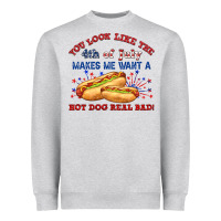 Heather Grey dog real bad billie wilder Heavyweight Sweatshirt - texasbilliewilder