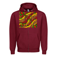 Burgundy merry with mistletoe Zipper Hoodie - AdoDesignShop